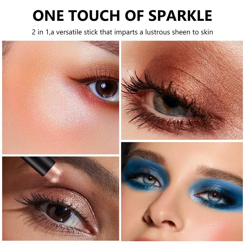 Cream Shimmer Eye Shadow Stick - Waterproof Shimmer Eye Shadow