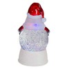LED Lighted Color Changing Santa Christmas Snow Globe - 7"