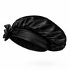 Casa Della Silk Serenita Mulberry Silk Hair Bonnet – Midnight