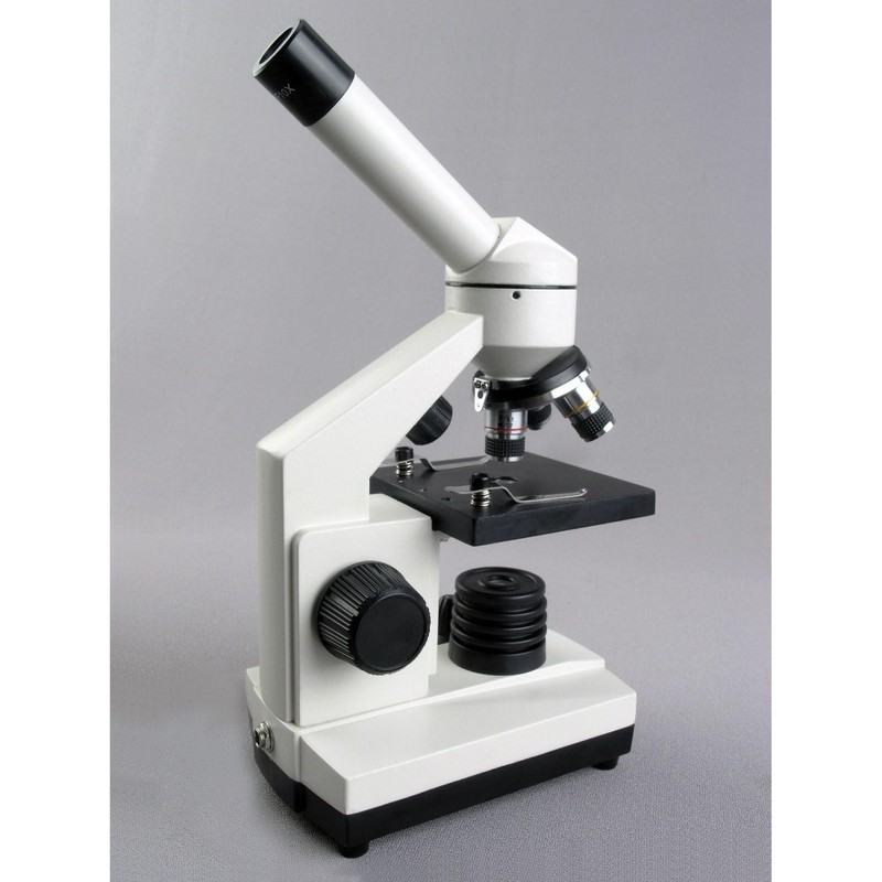 AmScope M110 Series Cordless LED Metal Frame Compound Microscope -