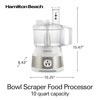 Hamilton Beach Food Processor & Vegetable Chopper for Slicing, Shredding,