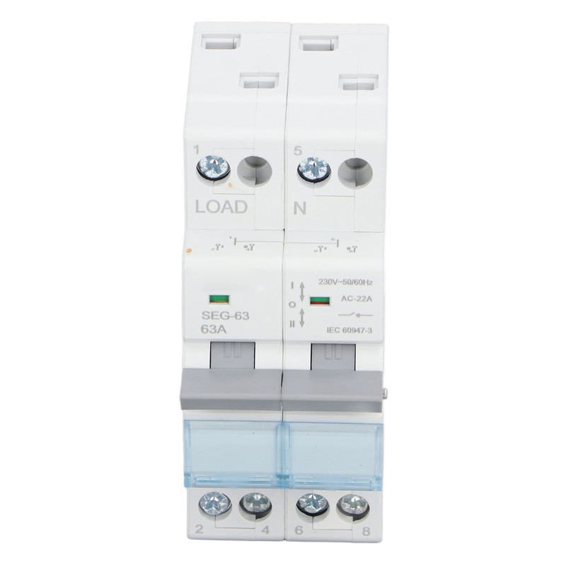 DC Isolator Switch 230V 63A 2P Dual Power Disconnect Switch
