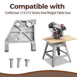 979925-001 Table Saw Motor Mount Support Base Replace TH1012 158543-C Compatible with Craftsman 113 315 Series and Ridgid Table Saw