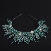 BERYUAN Crystal Rhinestone Beads Headband Elegant Rhinestone Wedding Hair Crown