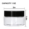 8 Pack 1oz Plastic Containers with Lids, Jars with Lids,