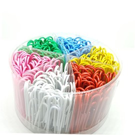 Operitacx 500 Stück dokumentenmappe document folder Klammern für Ordner papierklemme metallschelle schreibwaren 33 mm Büroklammer bunter Dateiclip Umspritzen Aktenhalter