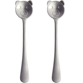 Nagao Tsubamesanjo Shaved Ice Spoon, Mini, Polar Bear, Set of 2, 4.9 inches (12.5 cm), Made in Japan