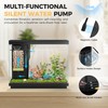 EVIEUN 2.2 Gallon Small Fish Tank, Betta Fish Aquariums Black