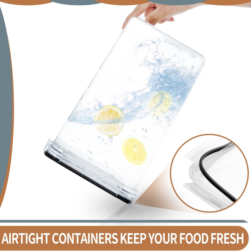 PRAKI Extra Large Tall Airtight Food Storage Containers 6.5L /