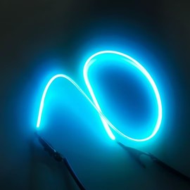 WLngtv 2200K Diode Incandescent Flexible Filament 3V Edison Bulb, 11.81 inch, LED Filament Cob Flexible Lamp Parts, Red (Blue)