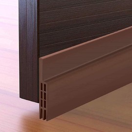 Guardapolvo y Protector para Puerta de 3 Capas 3M,BONACHAN Burlete Cubrepolvo para Puertas,Under Door Draft Stopper,Polveras de Silicon,Sellador,Atrapa y Cubre del Polvo,Tira de sellado(3M, Marrón)