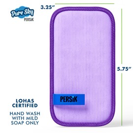 Pure-Sky Eyeglass Cleaner Cloth – Streak Free Ultra Microfiber Eyeglass Cleaner Wipes - Leaves no Wiping Marks - [10 Pack] - Cleans Lenses, Glasses, Screens, Cameras, Cell Phone, Eyeglasses, Tablets