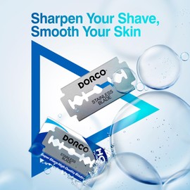 Dorco ST300 Platinum Extra Double Edge Razor Blades 1000 Count, Premium Stainless Steel Shaving Blades, Super Sharp for Smooth, Precise Shave