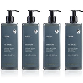 ANYAH Conditioner 4x480ml – Deep Hydration and Full Repair for Dry and Damaged Hair, Color Protection, Vegan Formula with Shea Butter, Nordic Ecolabel Certified, 100% Recycled Bottles - Non-Refillable