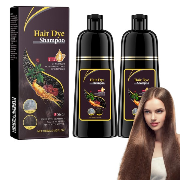 Dyceittdia Hair Dye Shampoo, Shampoo for Coloured Hair, Smoothing Shampoo,