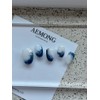 Aemong: Starlight Waves Handmade Nail Tips - Mini Short Square