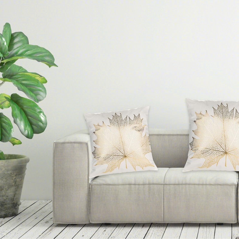 outret Set of 4 Throw Pillow Covers,Geometric Square Cushion Covers