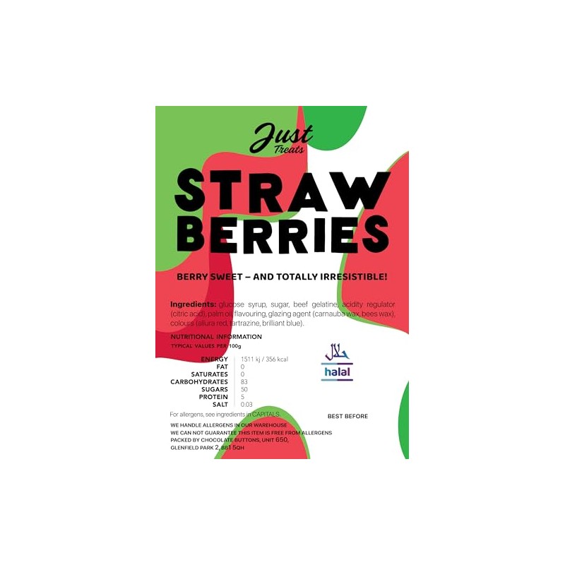 Just Treats Strawberries (500g Share Bag)