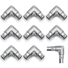 Loyzen 3/4 Inch EMT to EMT 90 Degree Inside Corner Pulling Elbows, EMT Conduit Fittings Set Screw; Electrical Metallic Tube Kit Die Cast Zinc Elbow Capped Corner Coupling (8 Pack)