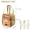 MEMOFYND 1 Stück Kinder-Lunch-Tasche,Lunchbox-Tasche,Lunch-Tasche,Schule-Lunch-Tasche,Isolierte Lunch-Tasche,Süße Lunch-Tasche Für Mädchen,Mit 1 Set