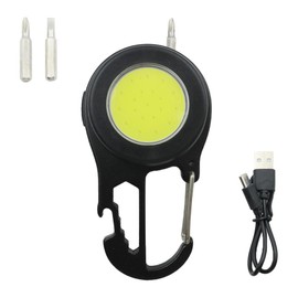 POFET Keychain Flashlight, Super Bright Mini Flashlight with Piston, Work Light, Emergency Light, Compact and Portable Mini Flashlight, Perfect for Camping, Hiking