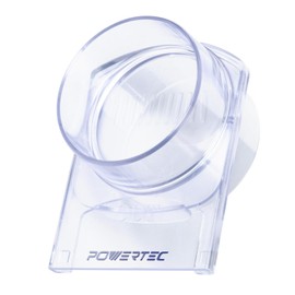 POWERTEC 4" Blast Gate, Clog Resistant & Anti Gap Tapered ABS Plastic Fitting for Dust Collector, Dust Collection Fittings, Dust Collection Hose, Shop Vac, Hose Clamp, 1PK (70373)