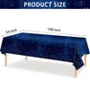 4 PCS Space Tablecloth Starry Night Tablecloth, 54"*108" Space Galaxy