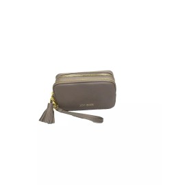 JOY & IMAN Tassel Chic Leather Wallet with RFID , Taupe