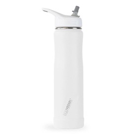 EcoVessel Summit Triple Insulated Bottle with Straw 700ml, Whiteout