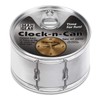 DEMDACO Drum Keeping Time Clock-n-Can Silver Tone 4 x 4