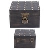 Treasure Props Storage Box with Password Lock Retro Wooden Storage