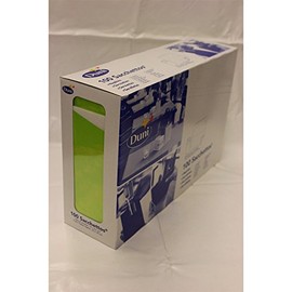 Duni 450052_(1) Bestecktaschen mit Taschentücher, 8,5 x 19 cm, Kiwi Sacchetto und Weiß, 100 Stück