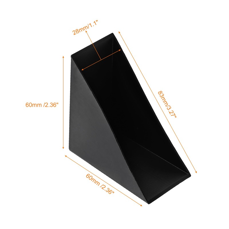 uxcell 8Pcs Plastic Corner Protectors 28x82mm Right Angle Shape Glass