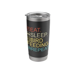 Bird Feeder Funny Backyard Bird Watching Stainless Steel Insulated Tumbler
