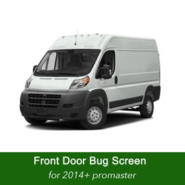 VANNCAMP Front Door Window Bug Screens (Pair) for Ram ProMaster 2014-2025,Keeps Bugs Out Let Breeze in, ProMaster Van Accessories Window Screens