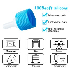 Frienda Pet Baby Bottle Kit, Squeeze Liquid Cat Baby Bottle Needle Tube Kit and Replacement Mini Nipple for Kittens Puppies Small Pets Feeding Tool
