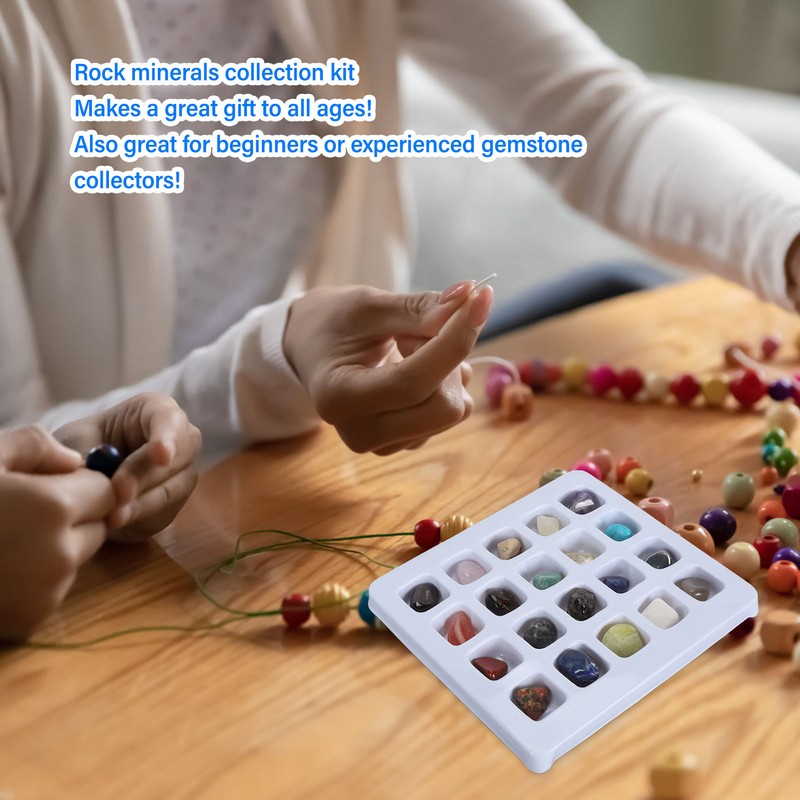20pcs Rock Stone Colletction Kit for Boys Girls Exquisite Science