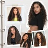 Curly Brown Highlight Wig 13x4 Synthetic Lace Front Wig 24
