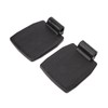 2pcs Wheelchair Footplate Plastic Ergonomic Wheelchair Footrest Pedal Replacement Accessory
