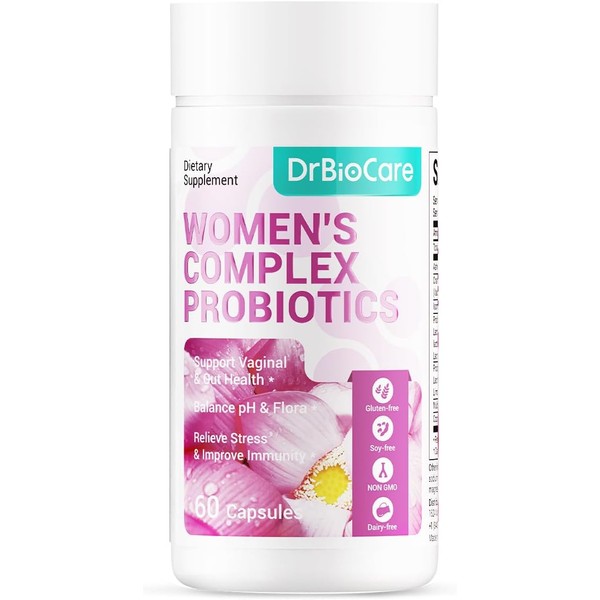 DrBioCare Women’s Probiotic + Herbal Balance – 7 Strains, 20