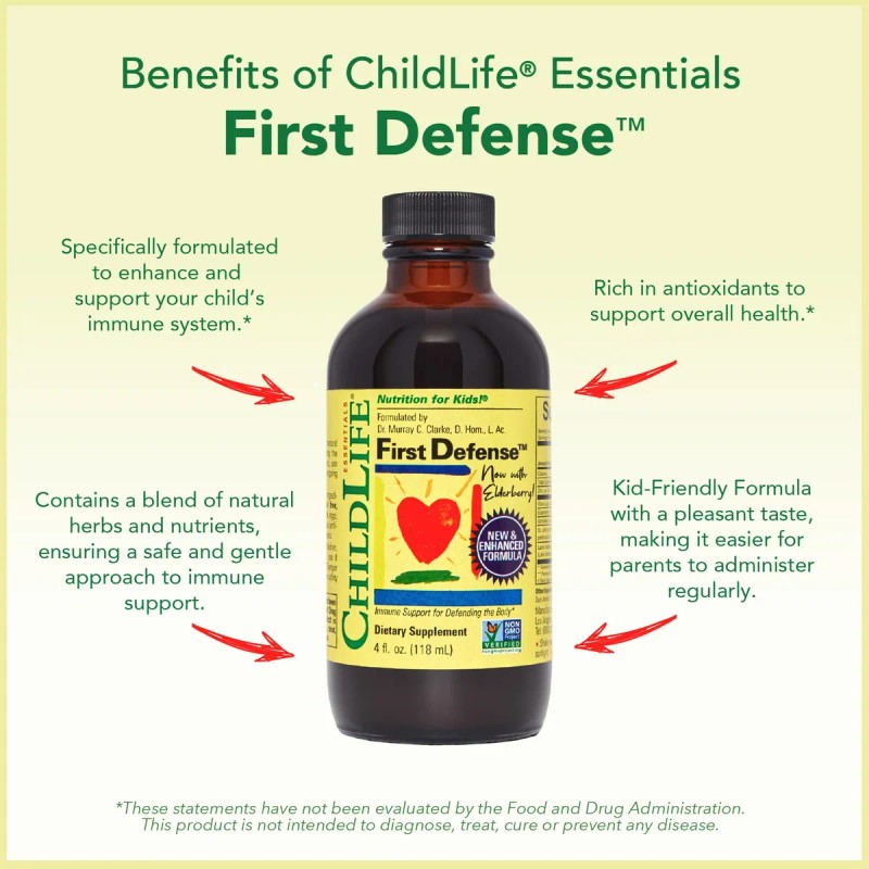 Childlife First Defense Jarabe Apoyo Inmune Niños 118ml