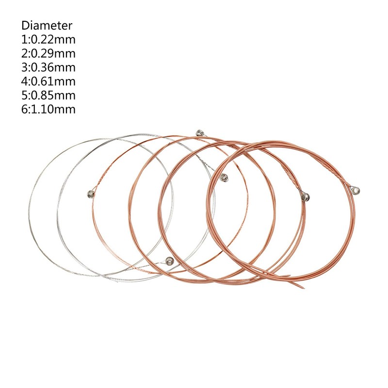 Pack Of 6pcs Acoustic Guitar Practice Part Professional 6 Strings