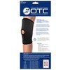 OTC Knee Support, Open Patella, Neoprene, Black, Large