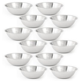 Adcraft Mixing Bowl, 5-1/2 Qt., Pack of 12, in Stainless Steel (SBL-8D)