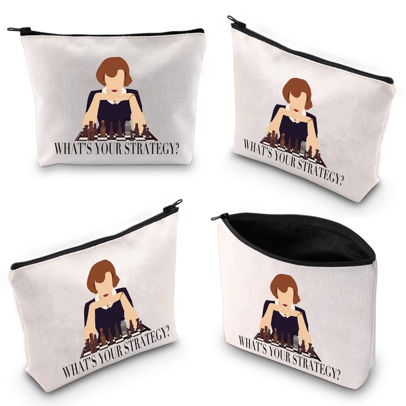 WZMPA Chess TV Series Beth Cosmetic Makeup Bag Chess Lovers