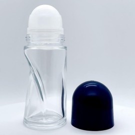 LNYMZD 2Pcs 50ml Glass Essential Oil Roller Bottles Refillable Roll on Bottles Empty Deodorant Bottle Containers Rollerball Bottles Beauty and Personal Care Tools for Fragrance Cosmetics (Black)