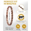 Feraco Copper Bracelet for Women 99.99% Solid Copper Magnetic Bracelets,