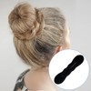 YALOJE 2pcs Hair Bun Updo Makers, Black Soft Hair Bun