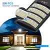 Solar Street Lights Outdoor Waterproof ,25000LM 320°Wide Angle Flood light,