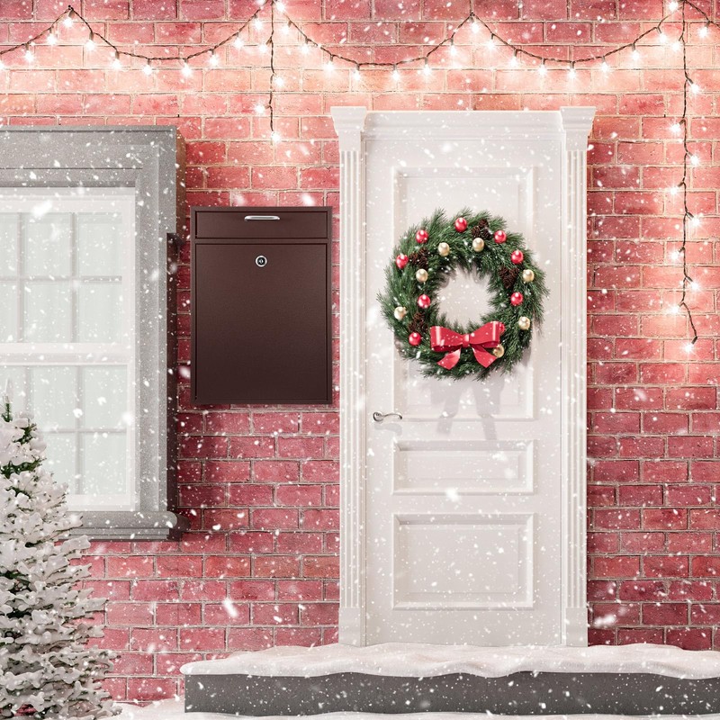 Yaocom Locking Mailbox with Key for Outdoor 16.2 x 11.2